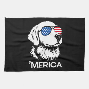 Patriotic Labrador American Flag Amerikanische Una Geschirrtuch