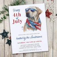 Patriotic Labrador Hund USA Flag 4. Juli Party