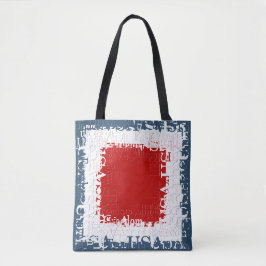 Patriotic Liberty Square Red White & Blue Tasche
