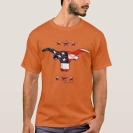Patriotic - Longhorn Steer T-Shirt