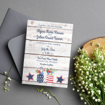 Patriotic Love II Rustic Fourth of July Wedding