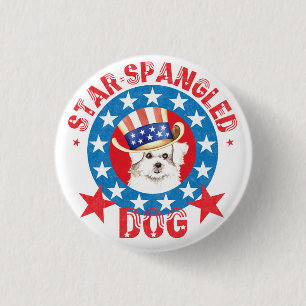 Patriotic Maltese Button