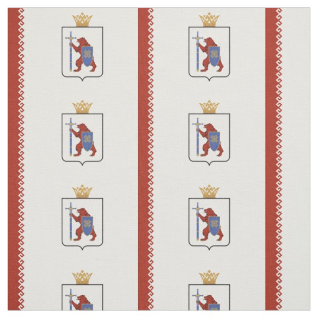 Patriotic Mari El Flag Stoff (Muster)
