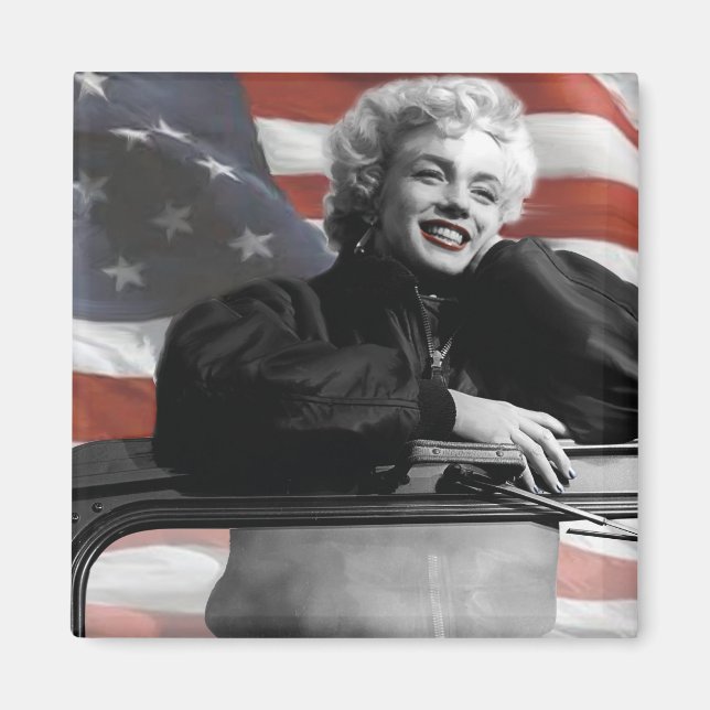 Patriotic Marilyn Magnet (Vorne)