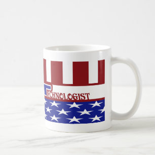 PATRIOTIC Medical Technologist - RED WHITE & BLUE Kaffeetasse