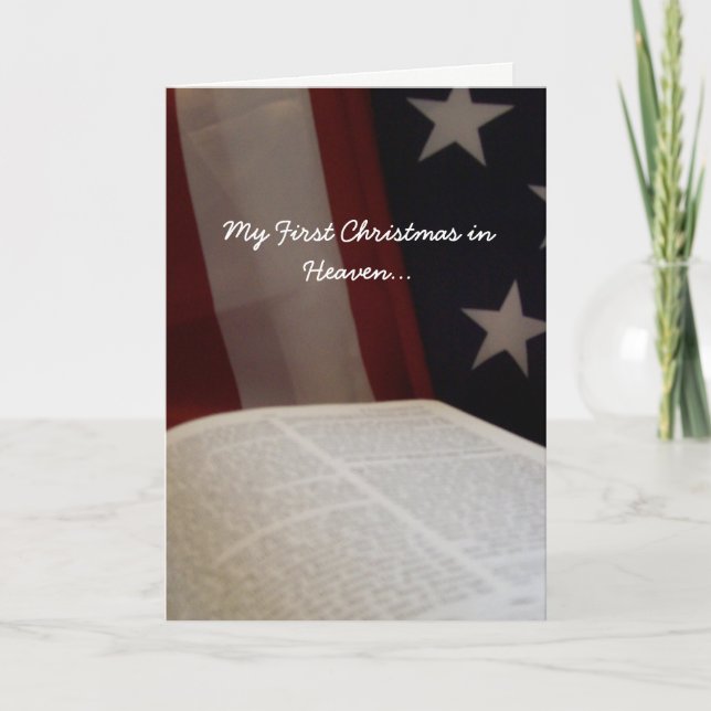 Patriotic Mein erstes Weihnachten im Himmel (Vorderseite)