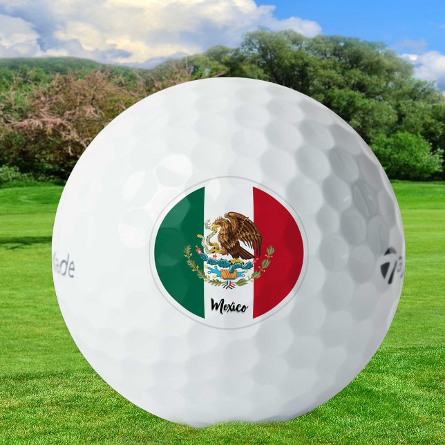Patriotic Mexican Flag Golf Balls, Eagle, Mexiko Golfball (Von Creator hochgeladen)