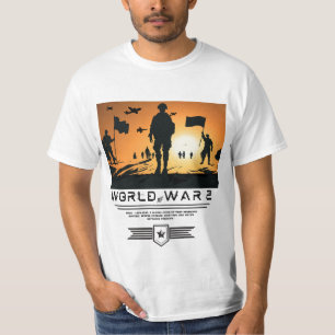 "Patriotic Military Sunset Silhouette Art T - Shir T-Shirt