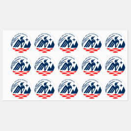 Patriotic Minnesota Staat Siegel Etiketten