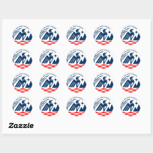 Patriotic Minnesota Staat Siegel Stickers