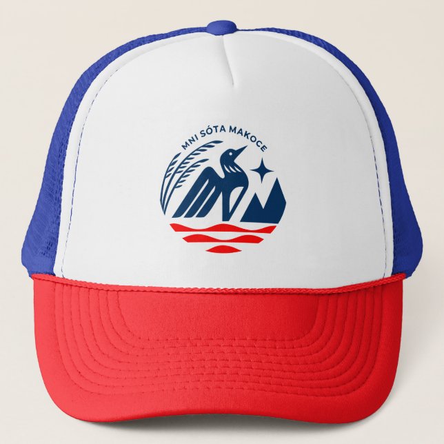Patriotic Minnesota Staat Siegel Truckerkappe (Vorderseite)