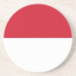 Patriotic Monaco Flag Getränkeuntersetzer<br><div class="desc">Patriotic flag of Monaco.</div>