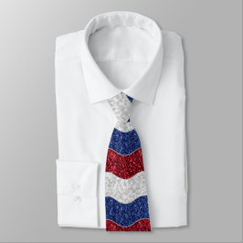 Patriotic Mosaic Waves Krawatte