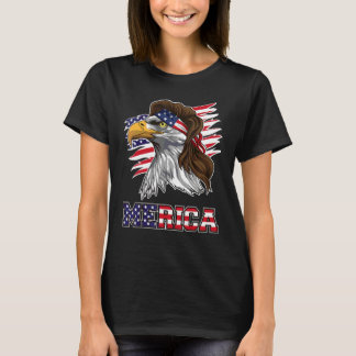 Patriotic Mullet Eagle Independence Day 4. Juli T-Shirt