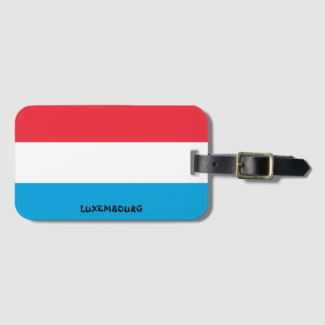 Patriotic national flag gepäckanhänger (Vorderseite (Horizontal))