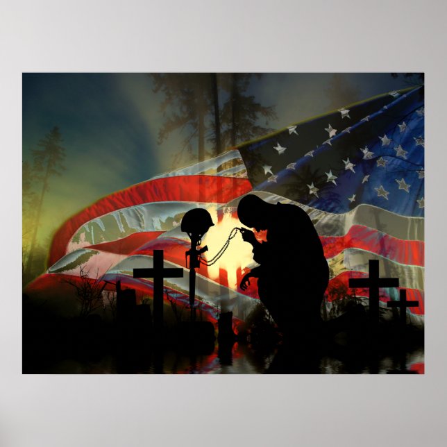 Patriotic or Veteran Pick one View Artist Comments Poster (Vorne)