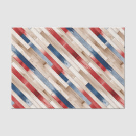 Patriotic Painted Planks  Seidenpapier
