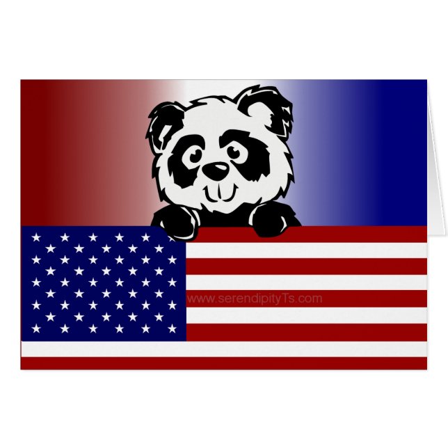 Patriotic Panda (Vorderseite (Horizontal))