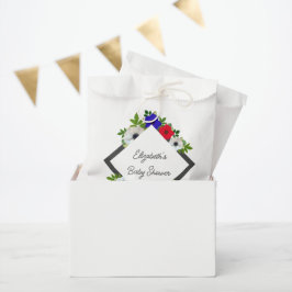Patriotic Panda Anemone Baby Shower Geschenktütchen