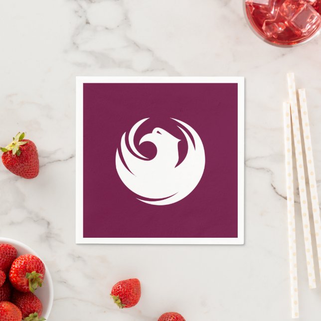 Patriotic paper napkins with flag of Phoenix City Serviette (Beispiel)