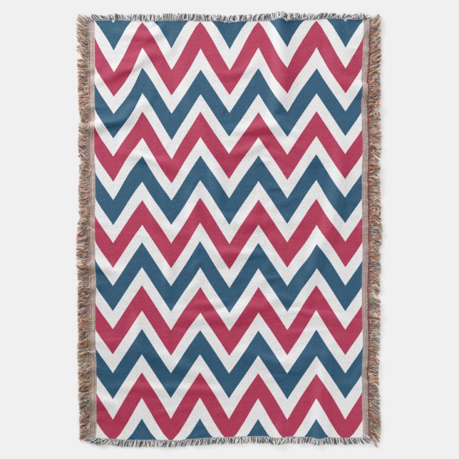 Patriotic Pattern Throw Blanket Decke (Vorderseite Vertikal)