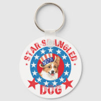 Patriotic Pembroke Welsh Corgi