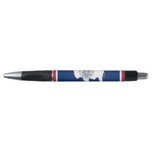 Patriotic Pen mit der Flagge des Wyoming Staat, US Kugelschreiber
