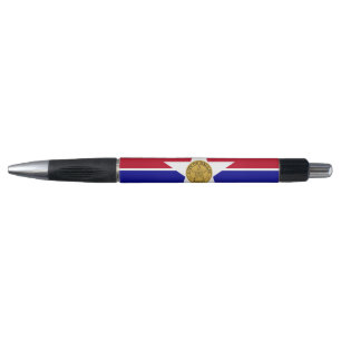 Patriotic Pen mit der Flagge von Dallas, USA Kugelschreiber