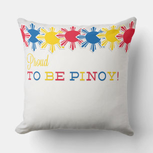 Patriotic Philippine Flag Sun Pinoy Kissen