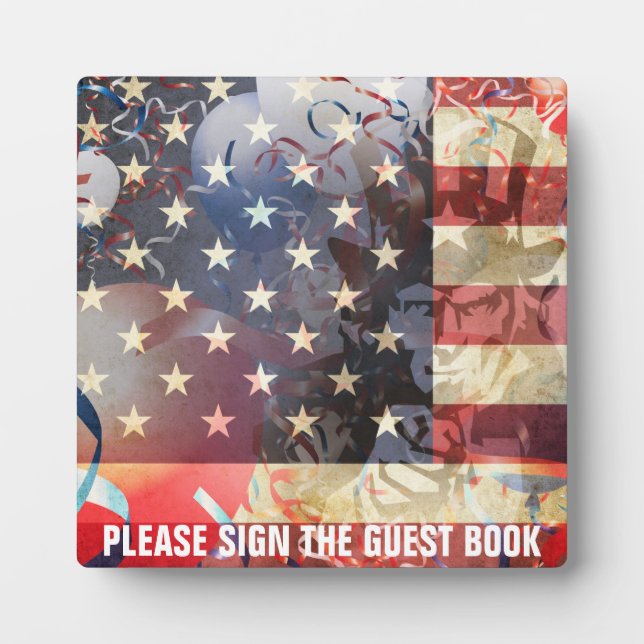 Patriotic Plaque Fotoplatte (Vorderseite)