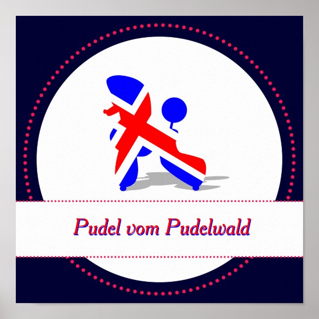 Patriotic Poodles Poster (Vorne)