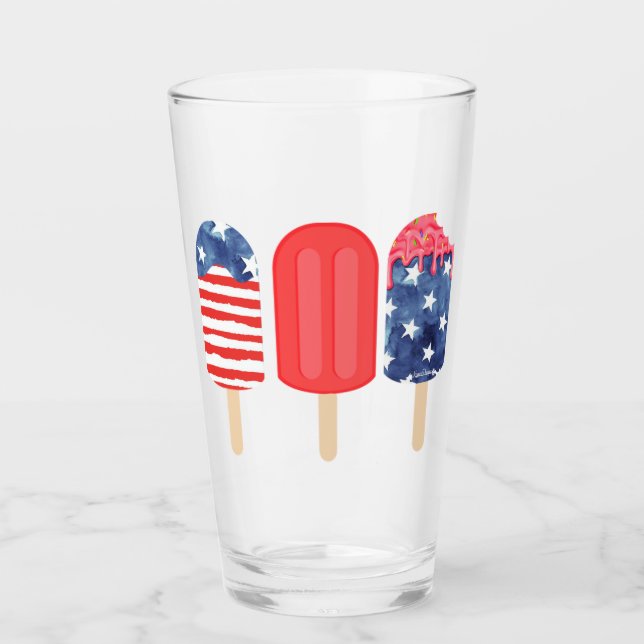 Patriotic Popsicle Glas (Vorderseite)