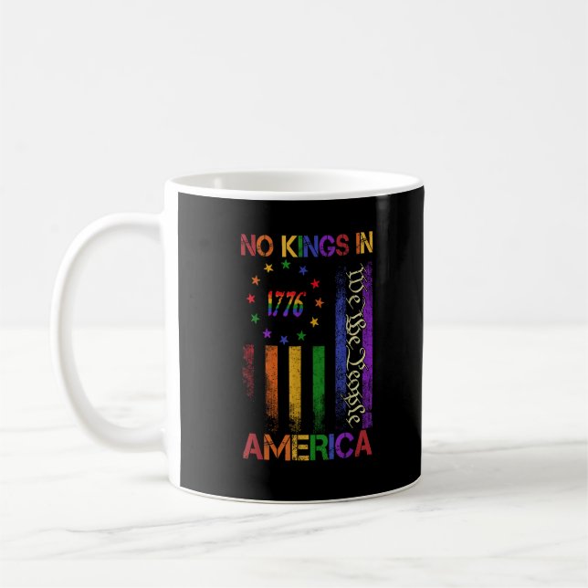 Patriotic Protest No Kings In America Kaffeetasse (Links)