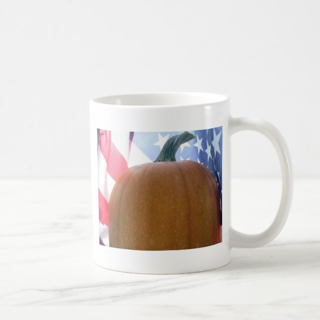 Patriotic Pumpkin Kaffeetasse (Rechts)