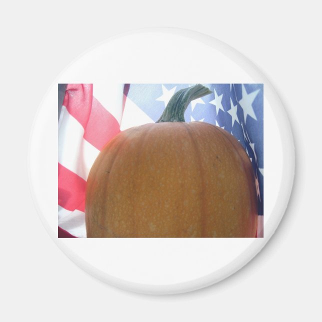 Patriotic Pumpkin Magnet (Vorne)