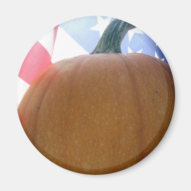 Patriotic Pumpkin Magnet (Vorne)