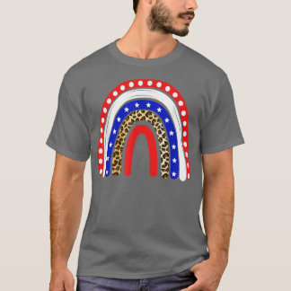 Patriotic Rainbow American Flag 4. Juli Kids B T-Shirt