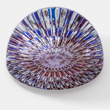 Patriotic Red White and Blue Kaleidoscopic USA