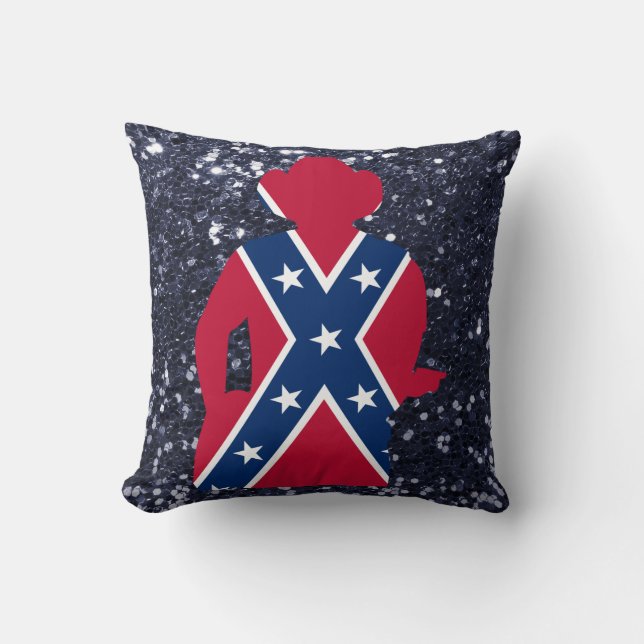 Patriotic Red White & Blue Gitarrist Kissen (Vorderseite)