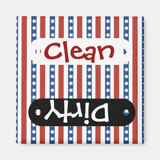 Patriotic Red White Blue US Flagge Freedom Magnet (Vorne)