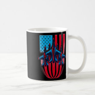 Patriotic Red White Blue Usa Flag Fighting Jets 4. Kaffeetasse
