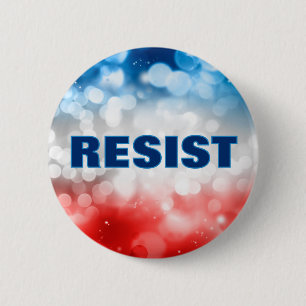 Patriotic Resist Button Political