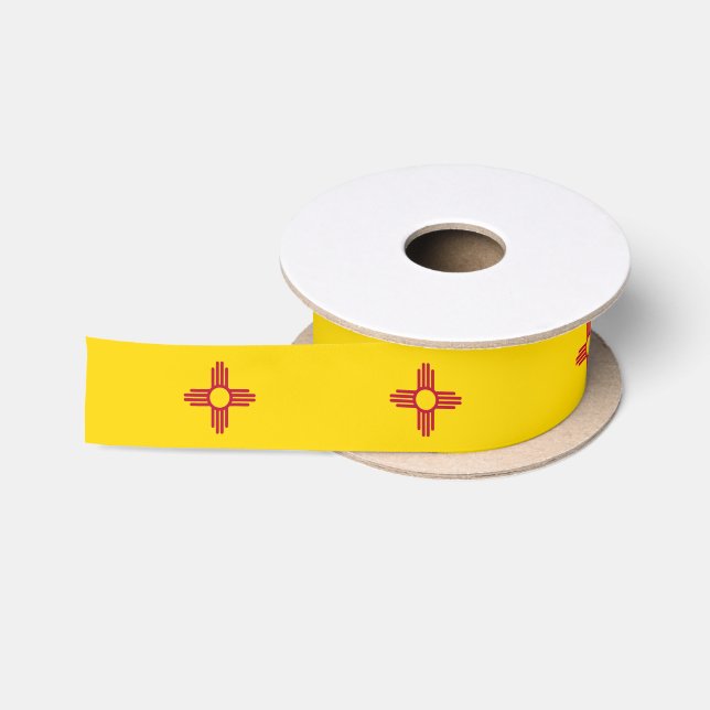 Patriotic Ribbon mit Flagge New Mexico, USA Satinband (Spule)