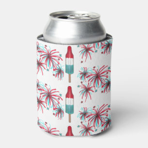Patriotic Rocket Pop Popsiwork Feuerwerk 4. Juli Dosenkühler