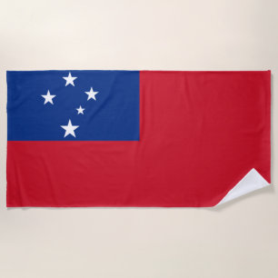 Patriotic Samoa Island Fahne Strandtuch