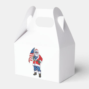 Patriotic Santa American Weihnachten 4. Juli San Geschenkschachtel