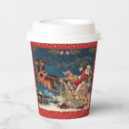 Patriotic Santa Merry Weihnachten Pappbecher