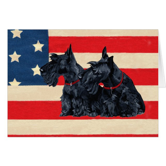 Patriotic Scotties (Vorderseite (Horizontal))