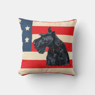 Patriotic Scottish Terrier Pillow Kissen