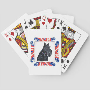 Patriotic Scottish Terrier Spielkarten